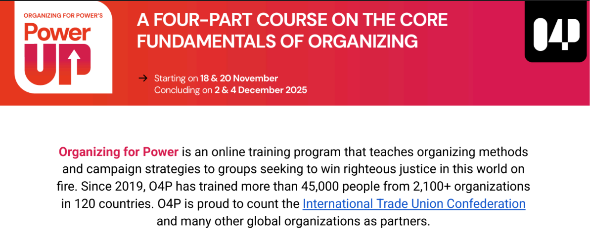 Power-Up Organizing for Power